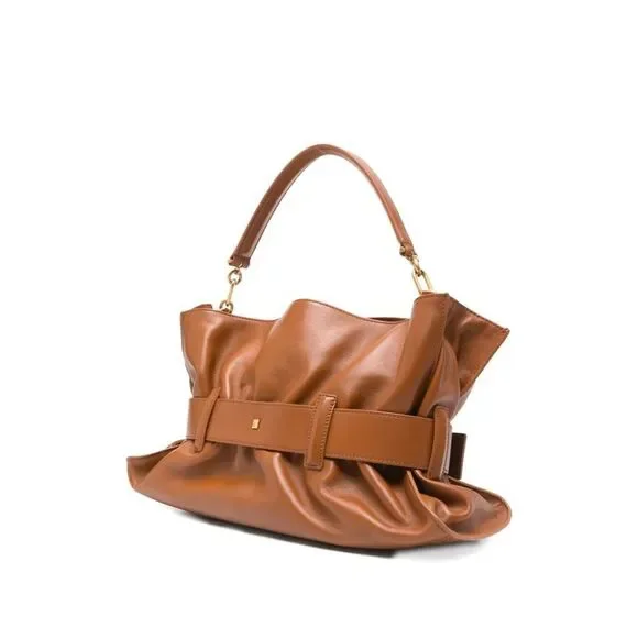 Balmain Women "Anthem Medium" Calfskin Bag - Picture 3 of 5